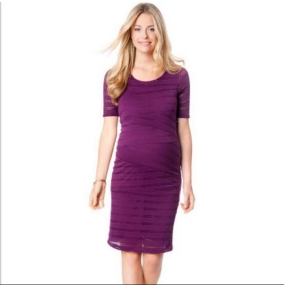 Motherhood Maternity Purple Dress